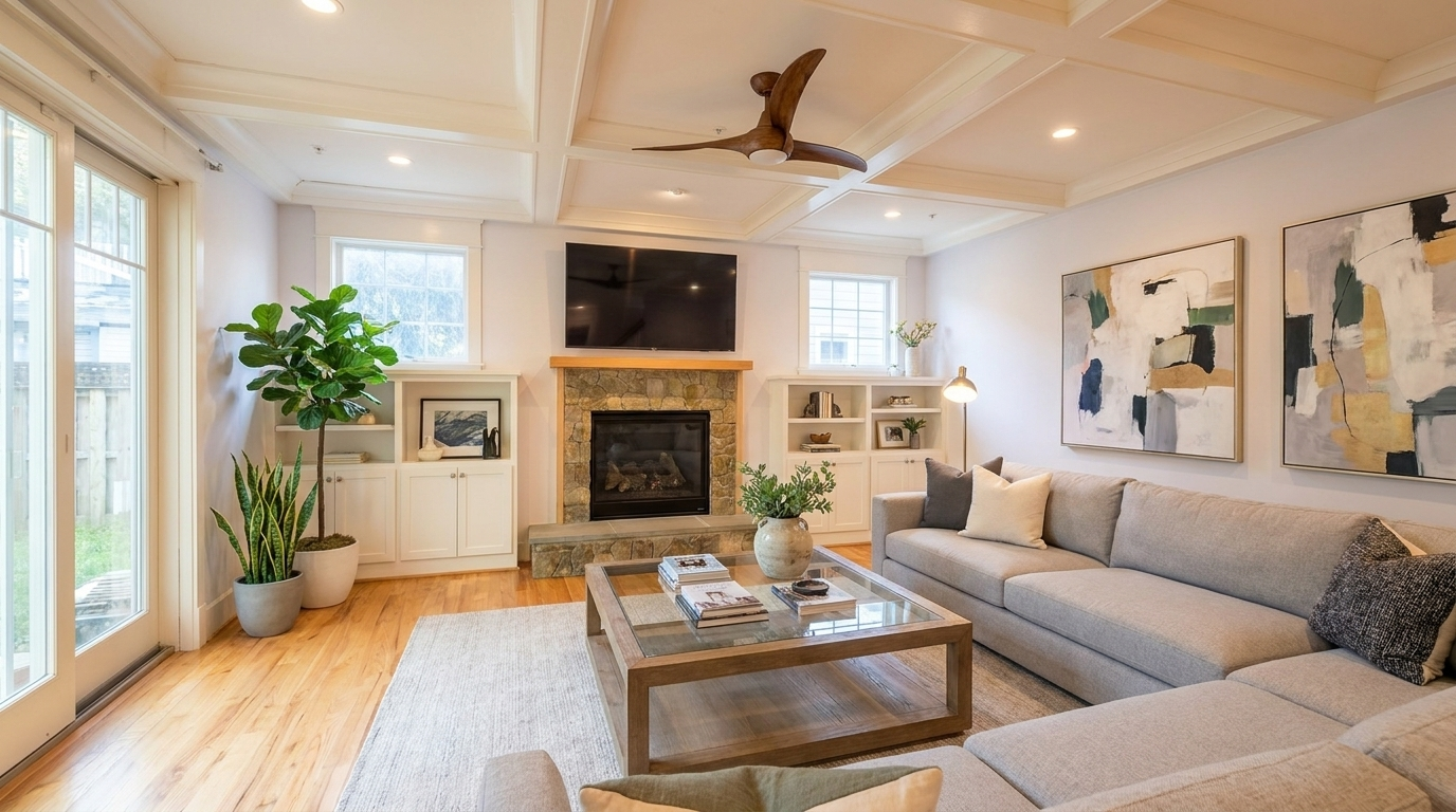 Family Room — virtually staged