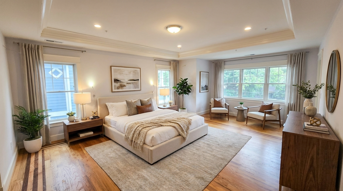 Primary Bedroom — virtually staged